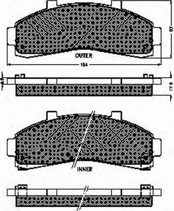 Spidan 32550 - Тормозные колодки, дисковые, комплект autospares.lv