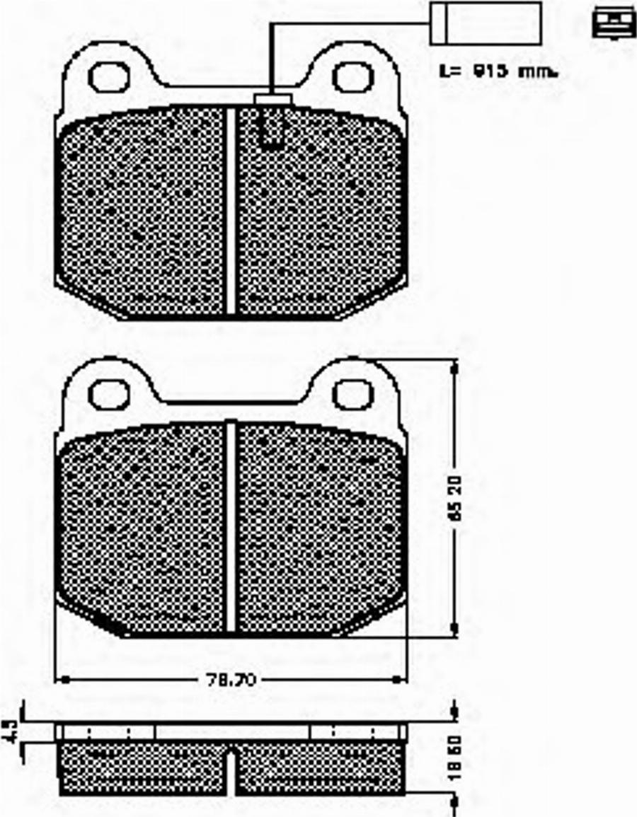 Spidan 32625 - Тормозные колодки, дисковые, комплект autospares.lv