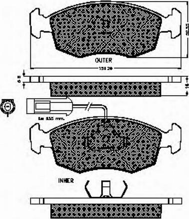 Spidan 32678 - Тормозные колодки, дисковые, комплект autospares.lv