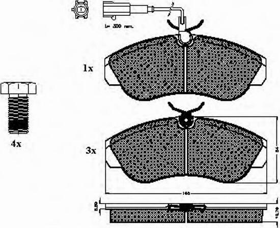 Spidan 32673 - Тормозные колодки, дисковые, комплект autospares.lv