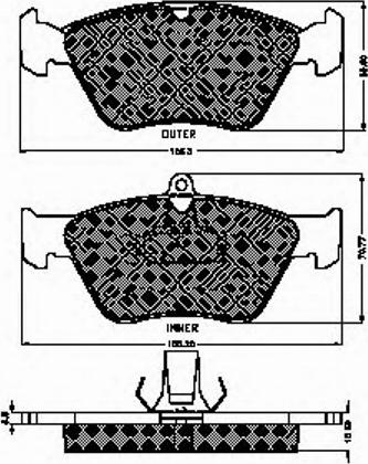 Spidan 32066 - Тормозные колодки, дисковые, комплект autospares.lv