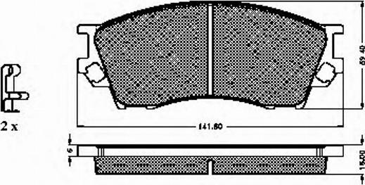 Spidan 32013 - Тормозные колодки, дисковые, комплект autospares.lv