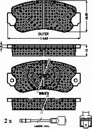 Spidan 32144 - Тормозные колодки, дисковые, комплект autospares.lv