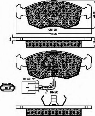 Spidan 32151 - Тормозные колодки, дисковые, комплект autospares.lv