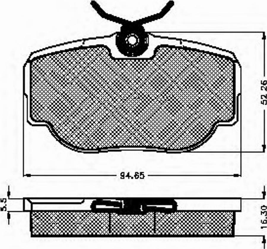 Spidan 32153 - Тормозные колодки, дисковые, комплект autospares.lv