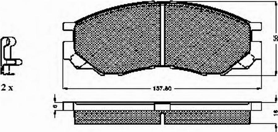 Spidan 32165 - Тормозные колодки, дисковые, комплект autospares.lv