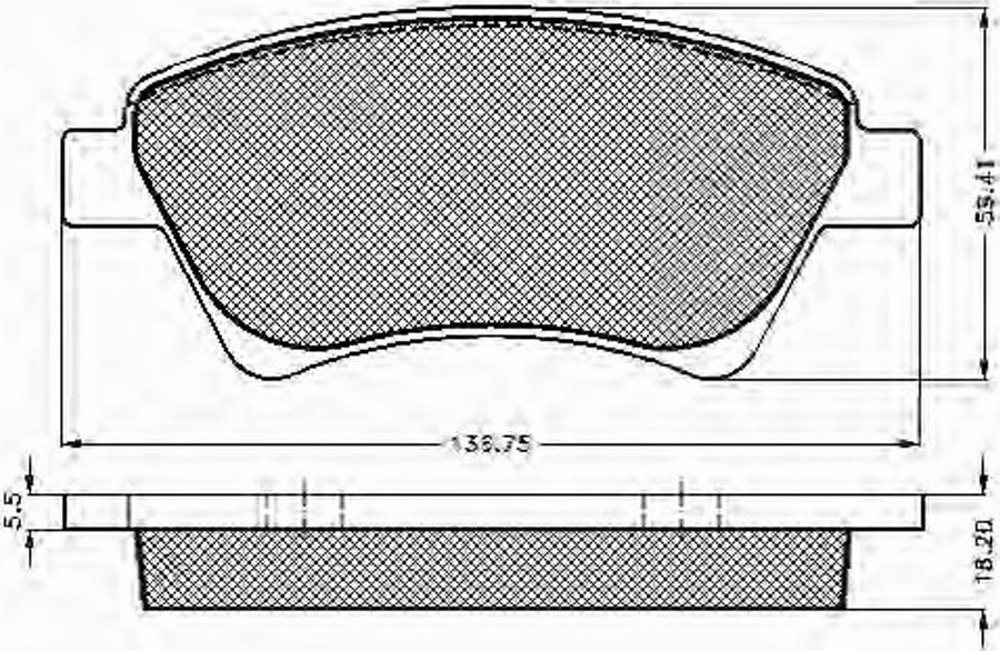 Spidan 32841 - Тормозные колодки, дисковые, комплект autospares.lv