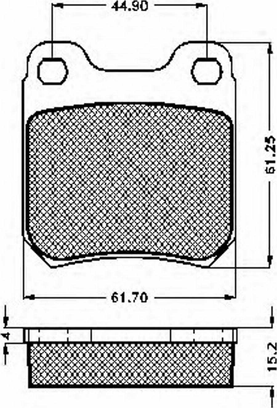 Spidan 32868 - Тормозные колодки, дисковые, комплект autospares.lv