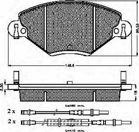 Spidan 32835 - Тормозные колодки, дисковые, комплект autospares.lv