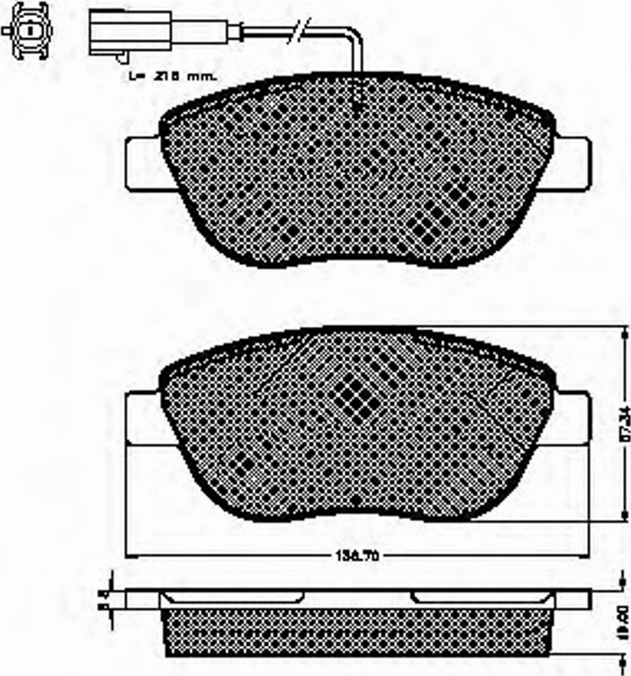 Spidan 32838 - Тормозные колодки, дисковые, комплект autospares.lv