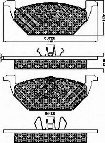 Spidan 32392 - Тормозные колодки, дисковые, комплект autospares.lv