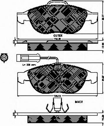 Spidan 32312 - Тормозные колодки, дисковые, комплект autospares.lv