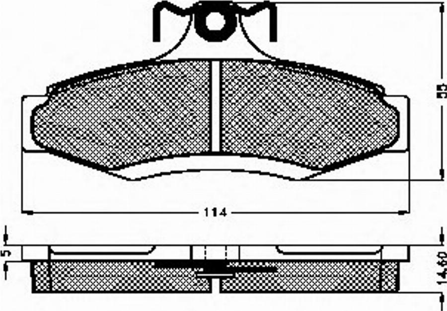 Spidan 32322 - Тормозные колодки, дисковые, комплект autospares.lv