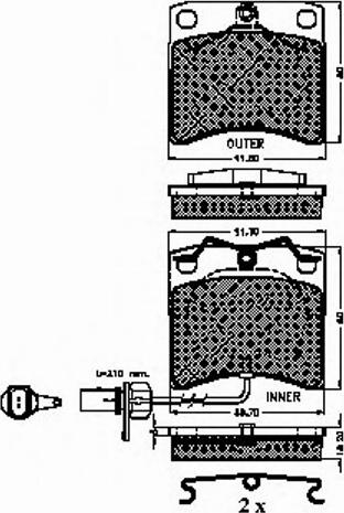 Spidan 32241 - Тормозные колодки, дисковые, комплект autospares.lv