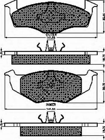 Spidan 32248 - Тормозные колодки, дисковые, комплект autospares.lv