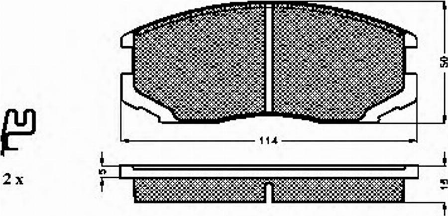 Spidan 32242 - Тормозные колодки, дисковые, комплект autospares.lv