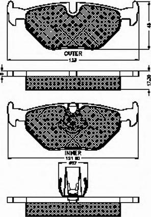 Spidan 32258 - Тормозные колодки, дисковые, комплект autospares.lv