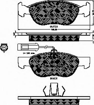 Spidan 32215 - Тормозные колодки, дисковые, комплект autospares.lv