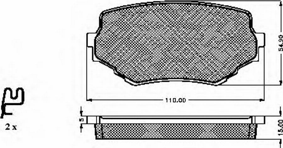 Spidan 32283 - Тормозные колодки, дисковые, комплект autospares.lv