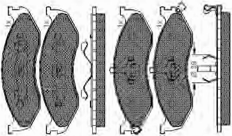 Spidan 32795 - Тормозные колодки, дисковые, комплект autospares.lv