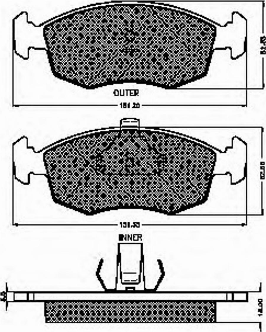 Spidan 32759 - Тормозные колодки, дисковые, комплект autospares.lv