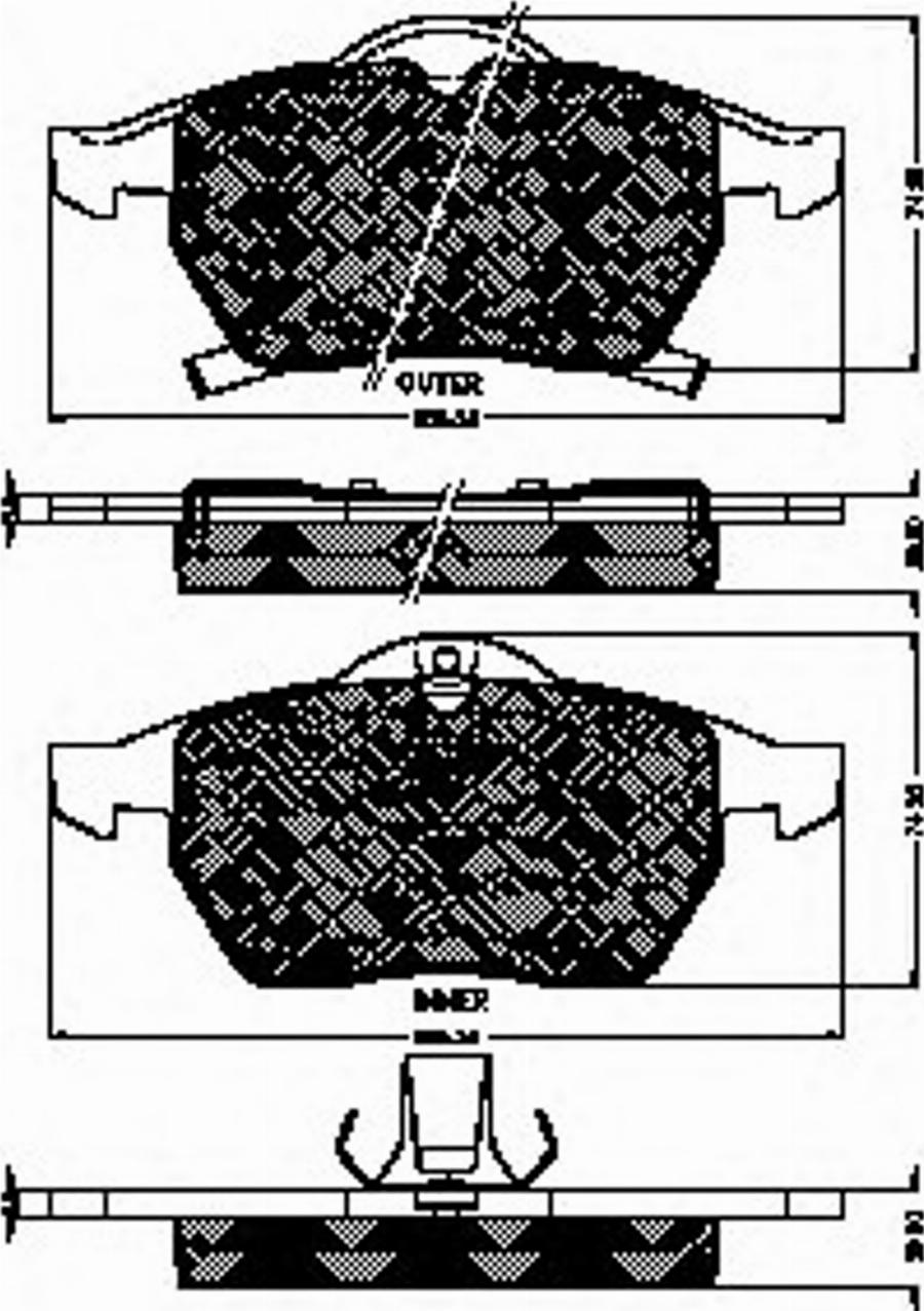 Spidan 32755 - Тормозные колодки, дисковые, комплект autospares.lv