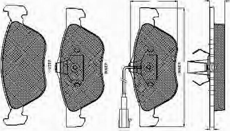 Spidan 32764 - Тормозные колодки, дисковые, комплект autospares.lv