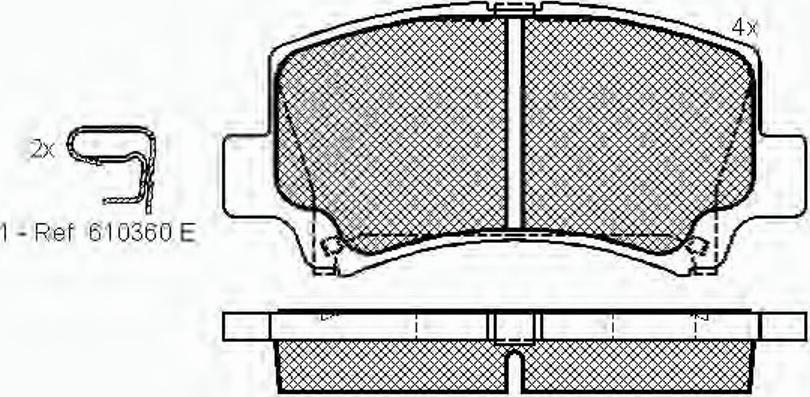 Spidan 32766 - Тормозные колодки, дисковые, комплект autospares.lv