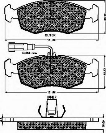 Spidan 32760 - Тормозные колодки, дисковые, комплект autospares.lv