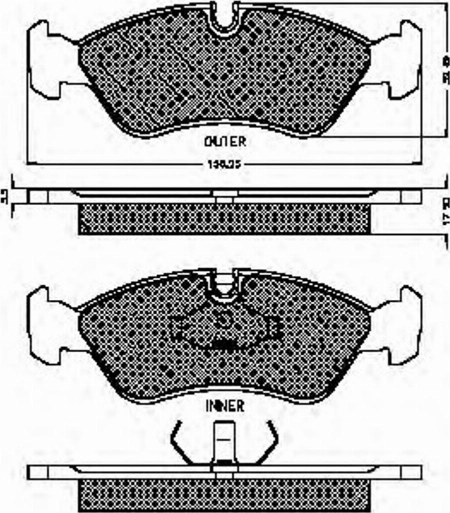 Spidan 32706 - Тормозные колодки, дисковые, комплект autospares.lv