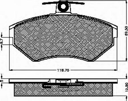 Spidan 32711 - Тормозные колодки, дисковые, комплект autospares.lv