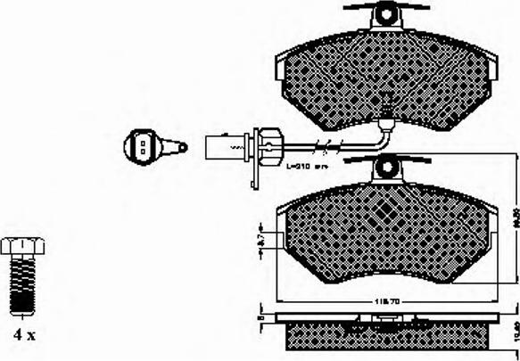 Spidan 32712 - Тормозные колодки, дисковые, комплект autospares.lv