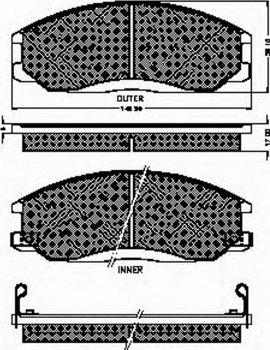 Spidan 32789 - Тормозные колодки, дисковые, комплект autospares.lv