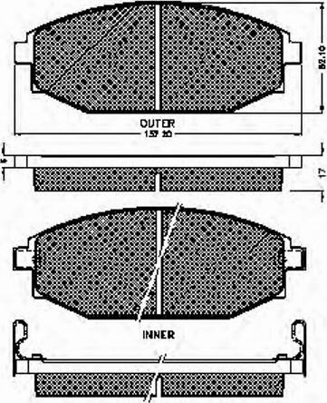 Spidan 32786 - Тормозные колодки, дисковые, комплект autospares.lv