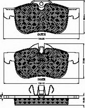 Spidan 32781 - Тормозные колодки, дисковые, комплект autospares.lv