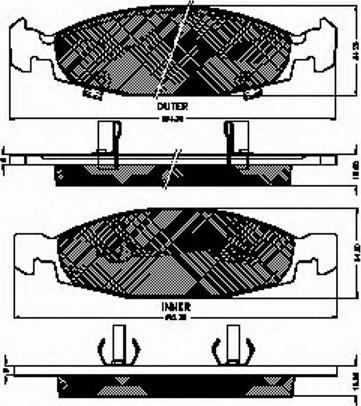 Spidan 32777 - Тормозные колодки, дисковые, комплект autospares.lv