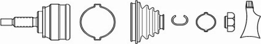 Spidan 20353 - Шарнирный комплект, ШРУС, приводной вал autospares.lv