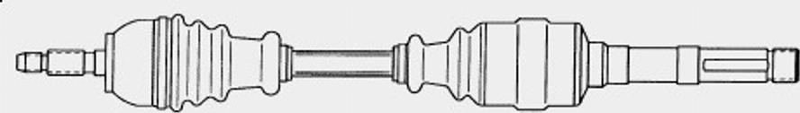 Spidan 21058 - Приводной вал autospares.lv