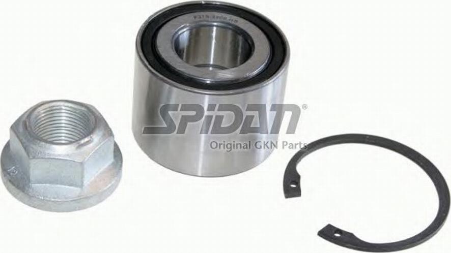 Spidan 72092 - Подшипник ступицы колеса, комплект autospares.lv