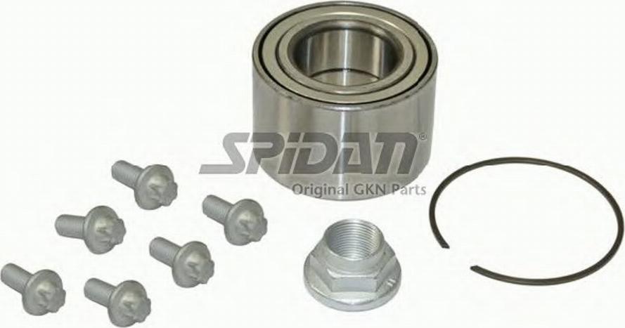 Spidan 72085 - Подшипник ступицы колеса, комплект autospares.lv