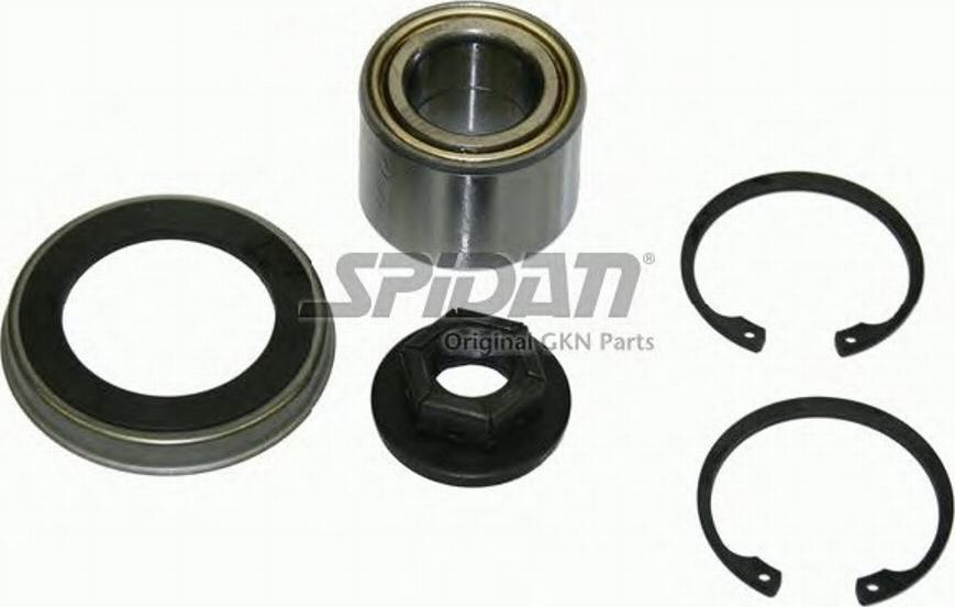 Spidan 72100 - Подшипник ступицы колеса, комплект autospares.lv