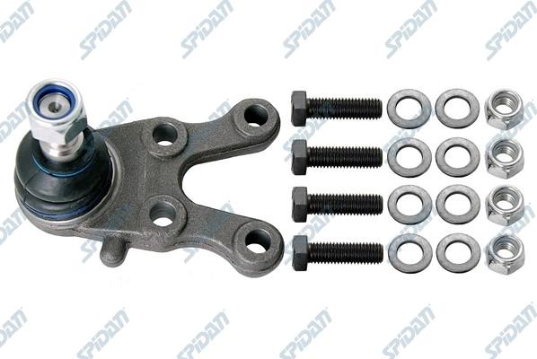 SPIDAN CHASSIS PARTS 44628 - Шаровая опора, несущий / направляющий шарнир autospares.lv