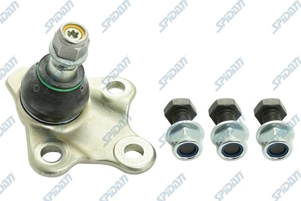 SPIDAN CHASSIS PARTS 44722 - Шаровая опора, несущий / направляющий шарнир autospares.lv