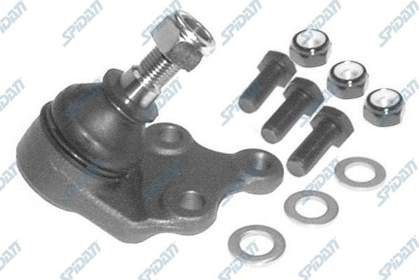 SPIDAN CHASSIS PARTS 40597 - Шаровая опора, несущий / направляющий шарнир autospares.lv