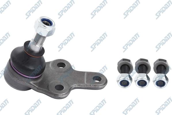 SPIDAN CHASSIS PARTS 57666 - Шаровая опора, несущий / направляющий шарнир autospares.lv