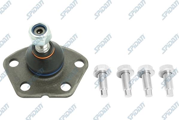 SPIDAN CHASSIS PARTS 57017 - Шаровая опора, несущий / направляющий шарнир autospares.lv