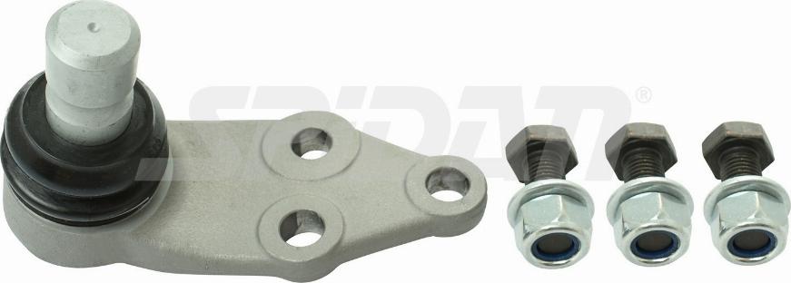 SPIDAN CHASSIS PARTS 62196 - Шаровая опора, несущий / направляющий шарнир autospares.lv