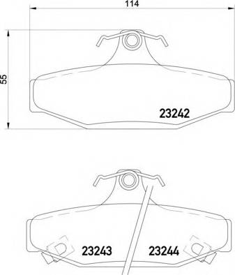 Ssangyong 48413-050A0 - Тормозные колодки, дисковые, комплект autospares.lv