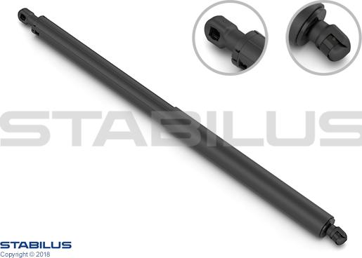 STABILUS 432618 - Газовая пружина, упор autospares.lv