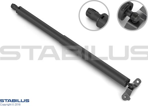 STABILUS 019027 - Газовая пружина, упор autospares.lv